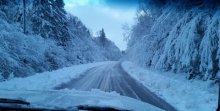 Fernwood PEI snow road