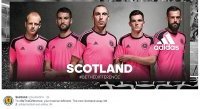 Scotland FA's Twitter hinted at a potentially divisive new strip and delivered on Sunday with a hot pink design