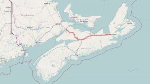 Halifax to Sydney Nova Scotia