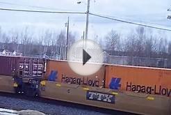Freight Train going through Amherst Nova Scotia