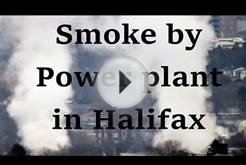 Smoke by Power plant in Halifax Nova Scotia