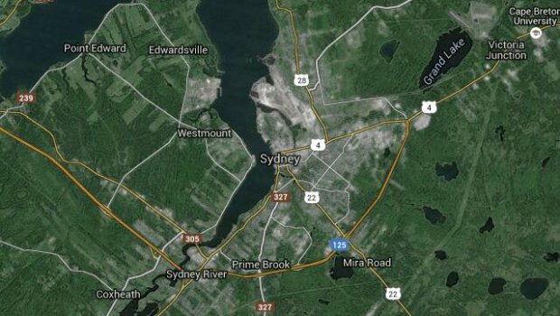 Map of Sydney, Nova Scotia